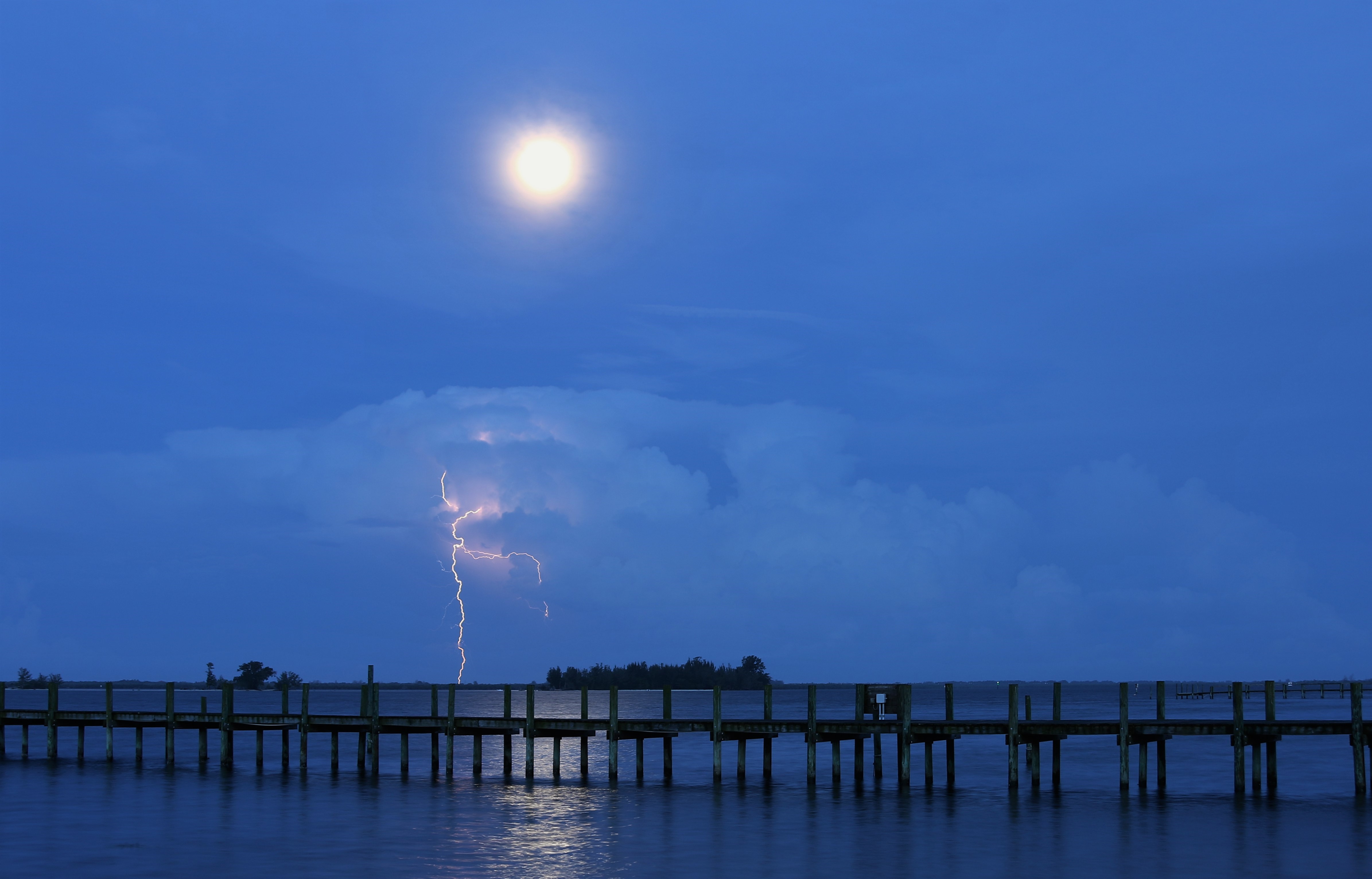 Lightning and the Moon