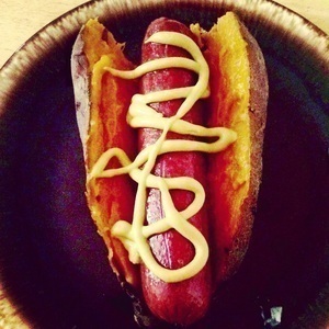 Sweet potato hot dog! 